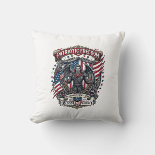 Patriotischer Vampir Freiheitslord Horror Monster Kissen