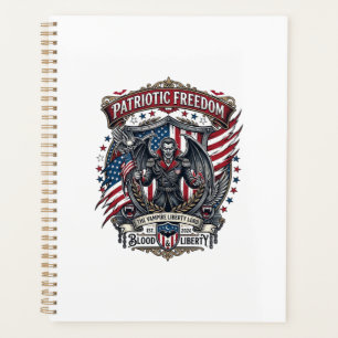 Patriotischer Vampir Freiheitslord Horror Monster Planer