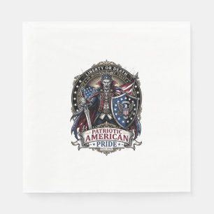 Patriotischer Vampir Liberty Lord Horror Monster P Serviette