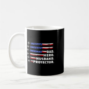 Patriotischer Vater Beschützer Vater USA-Flagge Kaffeetasse