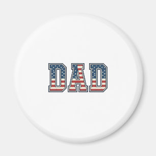 Patriotischer Vater Flagge Buchstaben Vektor Desig Magnet