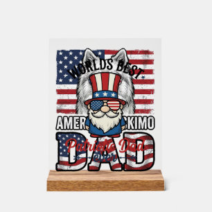 Patriotischer-Vater-Gnom-vintage-Vektor-Shirt-Desi Acrylschild