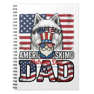 Patriotischer-Vater-Gnom-vintage-Vektor-Shirt-Desi Notizblock