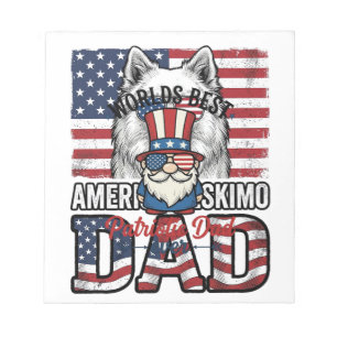 Patriotischer-Vater-Gnom-vintage-Vektor-Shirt-Desi Notizblock