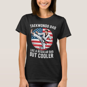 Patriotischer Vater Kampfsport Lustiger Taekwondo- T-Shirt