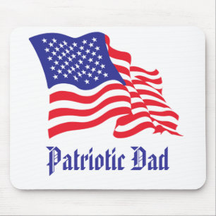 Patriotischer Vater Mousepad