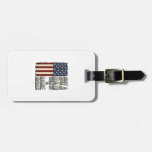 Patriotischer Vater Vintage-Flagge-Zitat-Shirt-Des Gepäckanhänger