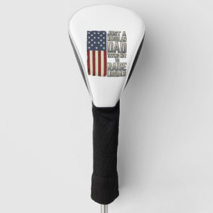 Patriotischer Vater Vintage-Flagge-Zitat-Shirt-Des Golf Headcover