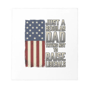 Patriotischer Vater Vintage-Flagge-Zitat-Shirt-Des Notizblock