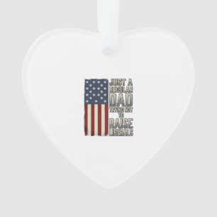 Patriotischer Vater Vintage-Flagge-Zitat-Shirt-Des Ornament