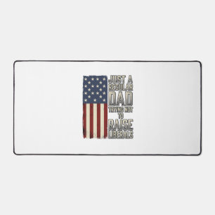 Patriotischer Vater Vintage-Flagge-Zitat-Shirt-Des Schreibtischunterlage
