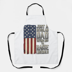 Patriotischer Vater Vintage-Flagge-Zitat-Shirt-Des Schürze