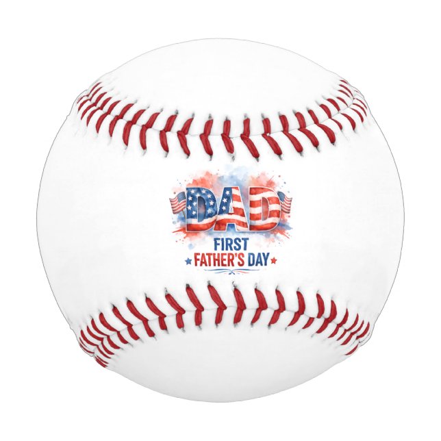 Patriotischer Vatertag Baseball (Vorderseite)