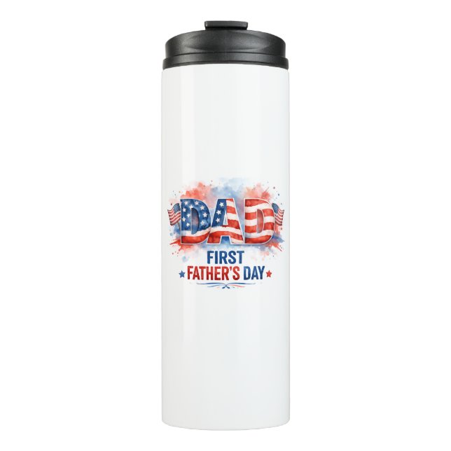 Patriotischer Vatertag Thermosbecher (Vorderseite)
