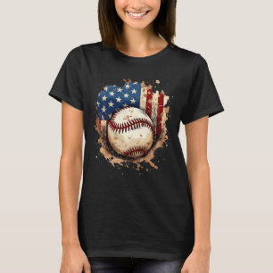 Patriotischer Verkauf 4. Juli Männer USA Amerikani T-Shirt