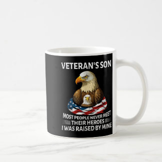 Patriotischer Veteranensohn wurde vom Heldenflagge Kaffeetasse