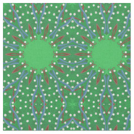 Patriotischer Weihnachtsbaum Kaleidoskop Fabric Stoff