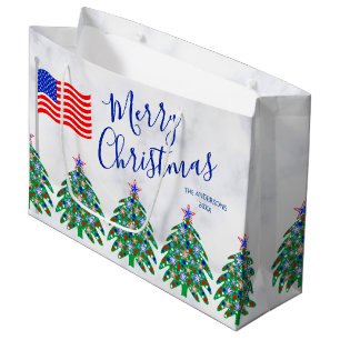Patriotischer Weihnachtsbaum Militär- oder Milit Große Geschenktüte