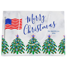 Patriotischer Weihnachtsbaum, Militär oder Wachper