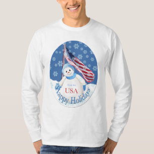 Patriotischer Weihnachtsfeiertag - T - Shirt der T