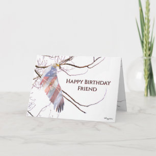 Patriotischer Weißkopfseeadler Alles Gute zum Gebu Karte