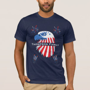 Patriotischer Weißkopfseeadler Amerika 250. 4. Jul T-Shirt