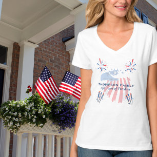 Patriotischer Weißkopfseeadler Amerika 250. 4. Jul T-Shirt
