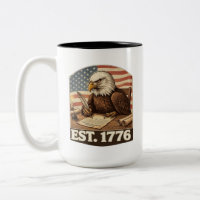 Patriotischer Weißkopfseeadler Gründervater 1776