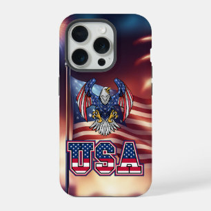 Patriotischer Weißkopfseeadler iPhone 15 Pro Hülle