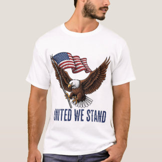 Patriotischer Weißkopfseeadler mit amerikanischer  T-Shirt