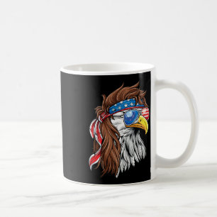 Patriotischer Weißkopfseeadler-Mullet USA-Amerikan Kaffeetasse