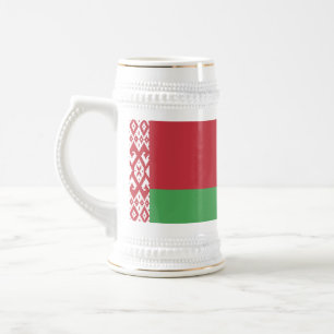 Patriotischer Weißrussischer Flaggen Bierkrug Bierglas