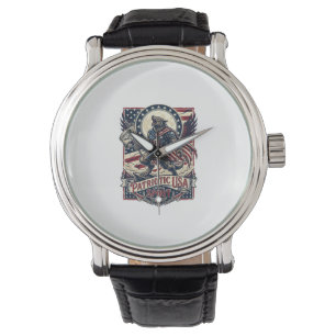 Patriotischer Werwolf Patriot Horror Monster Patri Armbanduhr