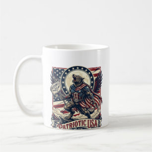 Patriotischer Werwolf Patriot Horror Monster Patri Kaffeetasse