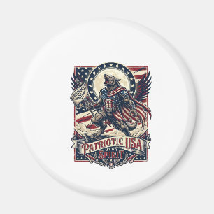 Patriotischer Werwolf Patriot Horror Monster Patri Magnet