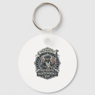 Patriotischer Werwolf Patriot Horror Monster Patri Schlüsselanhänger