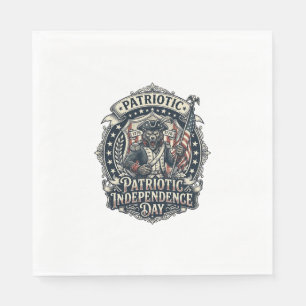 Patriotischer Werwolf Patriot Horror Monster Patri Serviette