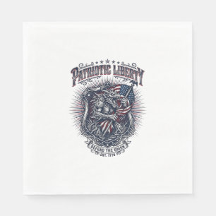 Patriotischer Werwolf Patriot Horror Monster Patri Serviette