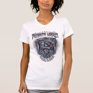 Patriotischer Werwolf Patriot Horror Monster Patri T-Shirt