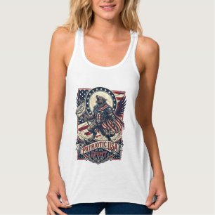 Patriotischer Werwolf Patriot Horror Monster Patri Tank Top