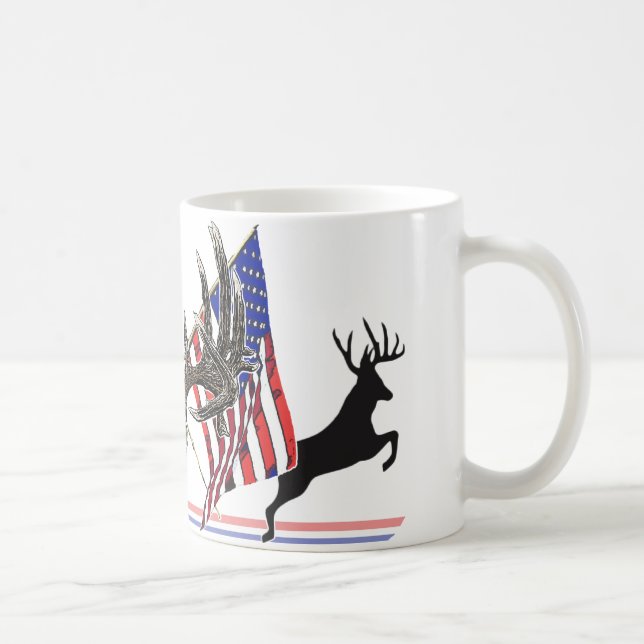Patriotischer Whitetaildollar Kaffeetasse (Rechts)
