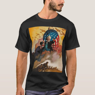 patriotischer WWII Plakat-T - Shirt