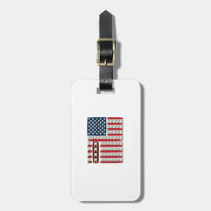 Patriotischer Zahnarzt Zahn Flagge Gepäckanhänger