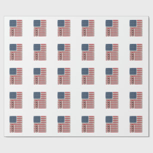 Patriotischer Zahnarzt Zahn Flagge Geschenkpapier