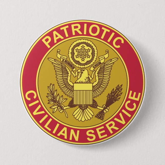 PATRIOTISCHER ZIVILservice Button (Vorderseite)
