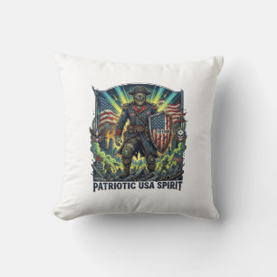 Patriotischer Zombie Patriot General Zombie Apokal Kissen