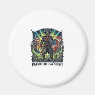 Patriotischer Zombie Patriot General Zombie Apokal Magnet