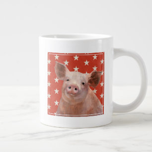 Patriotischer Zuchtbetrieb - Schweinefleisch Jumbo-Tasse