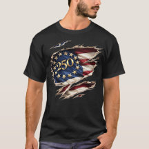 Patriotisches 250-Americana-zerrissenes Flaggen-Gr