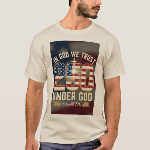 Patriotisches 250-jähriges Jubiläumsdesign T-Shirt